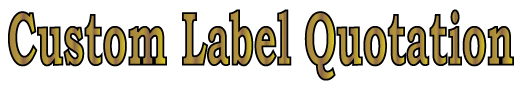 custom pressure sensitive label quotation