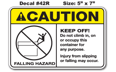 Caution Decal