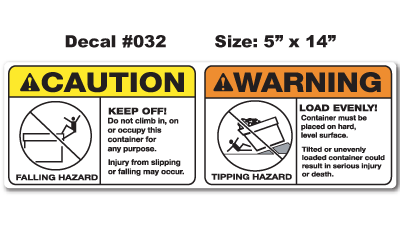 Caution Warning Decal