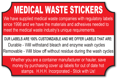 Medical Waste Stickers