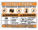 caution-notice-do-not-park-no-hazardous-waste-decal