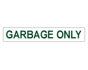 garbage-only-decal