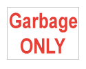 garbage-only-decal