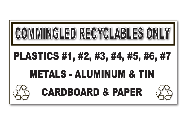 commingled-recyclables-only-decal