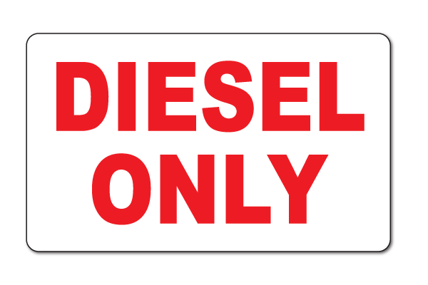 diesel-only-sticker