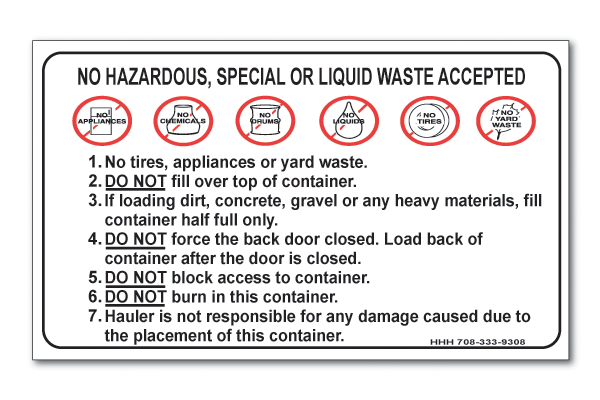 no hazardous waste