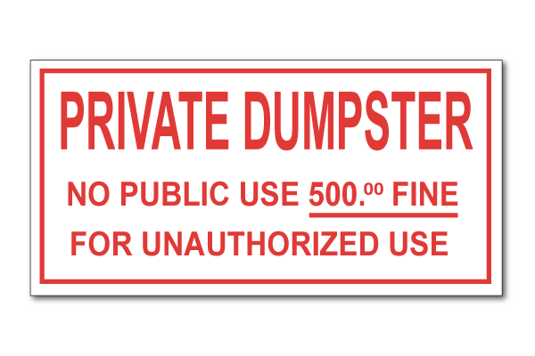 private-dumpster-decal