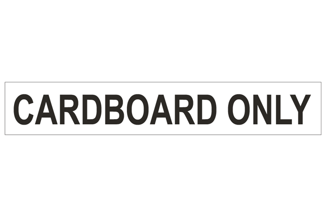 cardboard-only-decal